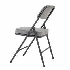 Discount ✨ National Public Seating Folding Chairs NPS 3200 Series Fabric Armless Premium Folding Chair, Charcoal Gray, 2 Pack (3212/2) 🔥 -Advantage Shop sp130557960 s7