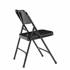 Best Pirce 😍 National Public Seating NPS 200 Series Premium Folding Chairs, Steel, Black, 4 Pack (210/4) 🥰 -Advantage Shop sp130557999 s7