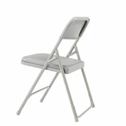 Discount 🥰 National Public Seating 800 Series Premium Lightweight Steel Frame Plastic Folding Chairs, Gray, 4 Pack (802/4) 🎁 -Advantage Shop sp130558015 s7