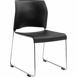 Hot Sale ❤️ National Public Seating Stacking Chairs NPS 8800 Series Stacking Chair, Black, 4 Pack (8810-11-10/4) 🔥 -Advantage Shop sp130558054 s7