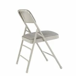 Best reviews of 👍 National Public Seating NPS 2300 Series Fabric Padded Triple Brace Double Hinge Premium Folding Chairs, Graystone/Gray, 52 Pack (2302/52) 😍 -Advantage Shop sp130563965 s7