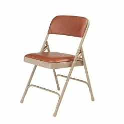 Cheapest 😀 National Public Seating NPS 1200 Series Vinyl Padded Premium Folding Chairs, Honey Brown/Beige, 100 Pack (1203/100) ⌛ -Advantage Shop sp130564007 s7