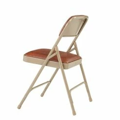 Cheapest 😀 National Public Seating NPS 1200 Series Vinyl Padded Premium Folding Chairs, Honey Brown/Beige, 100 Pack (1203/100) ⌛ -Advantage Shop sp130564012 s7
