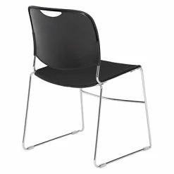 Coupon 🥰 National Public Seating Stacking Chairs NPS 8500 Series Steel Frame Compact Plastic Stack Chair, Black, 80 Pack (8510/80) ❤️ -Advantage Shop sp130564346 s7
