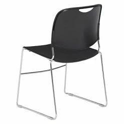 Coupon 🥰 National Public Seating Stacking Chairs NPS 8500 Series Steel Frame Compact Plastic Stack Chair, Black, 80 Pack (8510/80) ❤️ -Advantage Shop sp130564348 s7