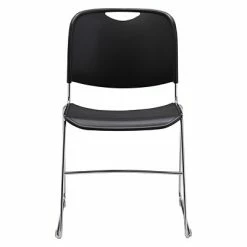Coupon 🥰 National Public Seating Stacking Chairs NPS 8500 Series Steel Frame Compact Plastic Stack Chair, Black, 80 Pack (8510/80) ❤️ -Advantage Shop sp130564349 s7