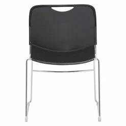 Coupon 🥰 National Public Seating Stacking Chairs NPS 8500 Series Steel Frame Compact Plastic Stack Chair, Black, 80 Pack (8510/80) ❤️ -Advantage Shop sp130564350 s7