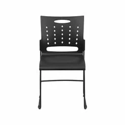 New ❤️ Stacking & Folding Chairs Flash Furniture Hercules Plastic Stacking Chair, Black, 5/Pack (5RUT2BK) 🎉 -Advantage Shop sp130857014 s7