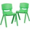 Best Sale 👍 Stacking & Folding Chairs Flash Furniture Plastic Student Stacking Chair, Green, 2-Pieces (2YUYCX004GREEN) 🔥 -Advantage Shop sp133536603 s7