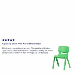 Best Sale 👍 Stacking & Folding Chairs Flash Furniture Plastic Student Stacking Chair, Green, 2-Pieces (2YUYCX004GREEN) 🔥 -Advantage Shop sp133536623 s7