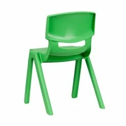 Best Sale 👍 Stacking & Folding Chairs Flash Furniture Plastic Student Stacking Chair, Green, 2-Pieces (2YUYCX004GREEN) 🔥 -Advantage Shop sp133536629 s7