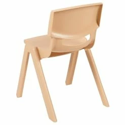 Flash Sale ✔️ Stacking & Folding Chairs Flash Furniture Plastic Student Stacking Chair, Natural, 2-Pieces (2YUYCX004NAT) 🤩 -Advantage Shop sp133536662 s7