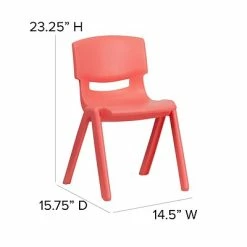 Deals 🔥 Stacking & Folding Chairs Flash Furniture Plastic Student Stacking Chair, Red, 2-Pieces (2YUYCX004RED) 🎁 -Advantage Shop sp133536685 s7