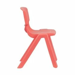 Deals 🔥 Stacking & Folding Chairs Flash Furniture Plastic Student Stacking Chair, Red, 2-Pieces (2YUYCX004RED) 🎁 -Advantage Shop sp133536689 s7