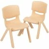 Outlet ✔️ Stacking & Folding Chairs Flash Furniture Plastic Student Stacking Chair, Natural, 2-Pieces (2YUYCX002NAT) 😉 -Advantage Shop sp133536693 s7