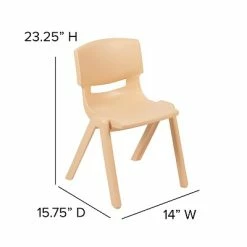Best Sale ❤️ Stacking & Folding Chairs Flash Furniture Plastic Student Stacking Chair, Natural, 4-Pieces (4YUYCX4004NAT) ⌛ -Advantage Shop sp133537580 s7
