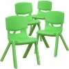 Flash Sale 🥰 Stacking & Folding Chairs Flash Furniture Plastic Student Stacking Chair, Green, 4-Pieces (4YUYCX4001GREEN) ⌛ -Advantage Shop sp133541195 s7