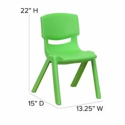 Flash Sale 🥰 Stacking & Folding Chairs Flash Furniture Plastic Student Stacking Chair, Green, 4-Pieces (4YUYCX4001GREEN) ⌛ -Advantage Shop sp133541215 s7