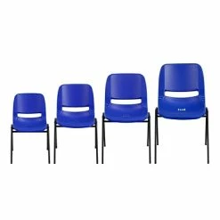 New 🎁 Stacking Chairs Flash Furniture HERCULES Plastic Shell Stack Chair, Blue (RUTEO1BLGG) ⭐ -Advantage Shop sp134594394 s7