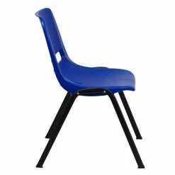 New 🎁 Stacking Chairs Flash Furniture HERCULES Plastic Shell Stack Chair, Blue (RUTEO1BLGG) ⭐ -Advantage Shop sp134594395 s7