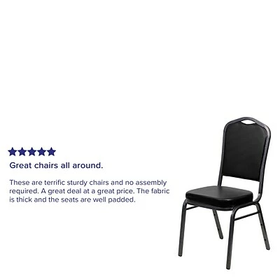 Budget π Flash Furniture HERCULES 4/Pack Banquet Chairs W/Vinyl Seat Silver Vein Frame (4FDC01SVBKVY) 𧨠7 Budget π Flash Furniture HERCULES 4/Pack Banquet Chairs W/Vinyl Seat Silver Vein Frame (4FDC01SVBKVY) 𧨠- Image 5