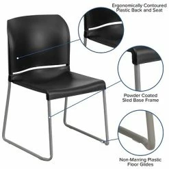 Budget โญ Stacking Chairs Flash Furniture HERCULES Plastic Stack Chair, Black (RUT238ABKGG) ๐ 15 Budget โญ Stacking Chairs Flash Furniture HERCULES Plastic Stack Chair, Black (RUT238ABKGG) ๐ -Advantage Shop sp134594755 s7