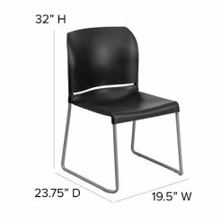 Budget โญ Stacking Chairs Flash Furniture HERCULES Plastic Stack Chair, Black (RUT238ABKGG) ๐ 16 Budget โญ Stacking Chairs Flash Furniture HERCULES Plastic Stack Chair, Black (RUT238ABKGG) ๐ -Advantage Shop sp134594756 s7