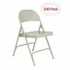New 😍 National Public Seating NPS 50 Series Standard All-Steel Folding Chairs, Gray/Gray, 100 Pack (52/100) ⌛