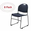 Coupon 👏 National Public Seating Stacking Chairs NPS Commercialine 850 Series Ultra Compact Stack Chair, Blue, 8 Pack (855-CL/8) 🎉 -Advantage Shop sp134772338 s7