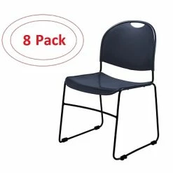 Coupon 👏 National Public Seating Stacking Chairs NPS Commercialine 850 Series Ultra Compact Stack Chair, Blue, 8 Pack (855-CL/8) 🎉