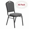 Hot Sale 🎁 National Public Seating Stacking Chairs NPS 9300 Series Deluxe Fabric Upholstered Stack Chair, Natural Graystone/Black Sandtex, 40 Pack (9362-BT/40) ❤️ -Advantage Shop sp134772340 s7