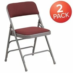 Top 10 🥰 Folding & Stacking Chairs Flash Furniture HERCULES Series Fabric Folding Chair, Burgundy, 2/Pack (2AWMC309AFBG) 🧨 -Advantage Shop sp134860323 s7