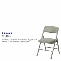 Cheap 🌟 Folding & Stacking Chairs Flash Furniture HERCULES Series Vinyl Folding Chair, Gray, 2/Pack (2HAMC309AVGY) 🥰 -Advantage Shop sp134860813 s7