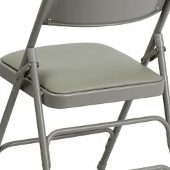 Cheap 🌟 Folding & Stacking Chairs Flash Furniture HERCULES Series Vinyl Folding Chair, Gray, 2/Pack (2HAMC309AVGY) 🥰 -Advantage Shop sp134860830 s7