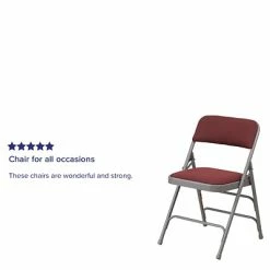 Top 10 🥰 Folding & Stacking Chairs Flash Furniture HERCULES Series Fabric Folding Chair, Burgundy, 2/Pack (2AWMC309AFBG) 🧨 -Advantage Shop sp134860854 s7