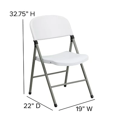 Budget ✨ Folding & Stacking Chairs Flash Furniture HERCULES Series Plastic Folding Chair, White, 2/Pack (2DADYCD70WH) ✨ 9 Budget ✨ Folding & Stacking Chairs Flash Furniture HERCULES Series Plastic Folding Chair, White, 2/Pack (2DADYCD70WH) ✨ - Image 7