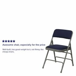Discount 🎉 Folding & Stacking Chairs Flash Furniture HERCULES Series Fabric Folding Chair, Navy Blue, 2/Pack (2HAMC309AFNVY) 😀 -Advantage Shop sp134860881 s7