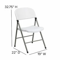 Brand new 😍 Stacking & Folding Chairs Flash Furniture HERCULES Folding Chair, White, 6/Pack (6DADYCD70WH) 🧨 -Advantage Shop sp134861363 s7