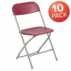 Buy 🔔 Stacking & Folding Chairs Flash Furniture HERCULES Premium Plastic Gaming/Catering/Wedding/School/Barbecue Stacking, Folding & Nesting Chair, Red 💯 -Advantage Shop sp134861519 s7