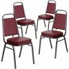 Cheap 🧨 Banquet Chairs Flash Furniture HERCULES Series Vinyl Trapezoidal Banquet Stack Chair, Burgundy (4FDBHF1SVBY) 👍 -Advantage Shop sp137085379 s7