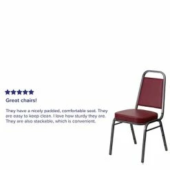 Cheap 🧨 Banquet Chairs Flash Furniture HERCULES Series Vinyl Trapezoidal Banquet Stack Chair, Burgundy (4FDBHF1SVBY) 👍 -Advantage Shop sp137085384 s7