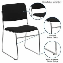 Cheapest 🔥 Stacking Chairs Flash Furniture HERCULES™ High Density Fabric Stacking Chair With Chrome Sled Base, Black 👍 15 Cheapest 🔥 Stacking Chairs Flash Furniture HERCULES™ High Density Fabric Stacking Chair With Chrome Sled Base, Black 👍 -Advantage Shop sp137095044 s7