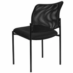 Cheap ⭐ Stacking Chairs Flash Furniture Mesh Comfortable Stackable Steel Side Chair, Black (GO5152) 👏 -Advantage Shop sp137095200 s7