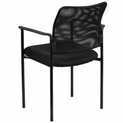 Best Pirce 🔔 Stacking Chairs Flash Furniture Mesh Office Chair, Black (GO-516-2-GG) 🧨 -Advantage Shop sp137095348 s7