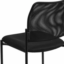 Cheap ⭐ Stacking Chairs Flash Furniture Mesh Comfortable Stackable Steel Side Chair, Black (GO5152) 👏 -Advantage Shop sp137095356 s7