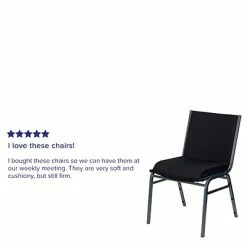 Discount 🎉 Stacking Chairs Flash Furniture HERCULES 3'' Thick Padded Stack Chairs (XU60153BK) 💯 -Advantage Shop sp137096071 s7
