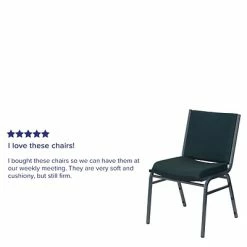 Deals ✔️ Stacking Chairs Flash Furniture HERCULES 3'' Thick Padded Stack Chairs, Dark Green 🥰 -Advantage Shop sp137096088 s7