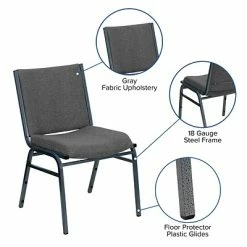 Wholesale ✔️ Stacking Chairs Flash Furniture HERCULES 3'' Thick Padded Stack Chairs (XU60153GY) ⭐ -Advantage Shop sp137096103 s7