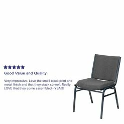 Wholesale 🤩 Stacking Chairs Flash Furniture HERCULES 4/Pack 3'' Thick Padded Stack Chairs (4XU60153GY) 🔔 -Advantage Shop sp137096109 s7