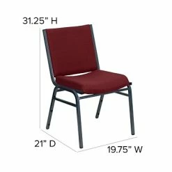 Deals 🧨 Stacking Chairs Flash Furniture HERCULES 3'' Thick Padded Stack Chairs (XU60153BY) 😉 -Advantage Shop sp137096186 s7